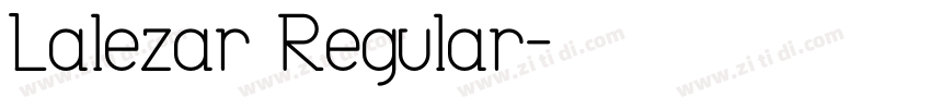 Lalezar Regular字体转换